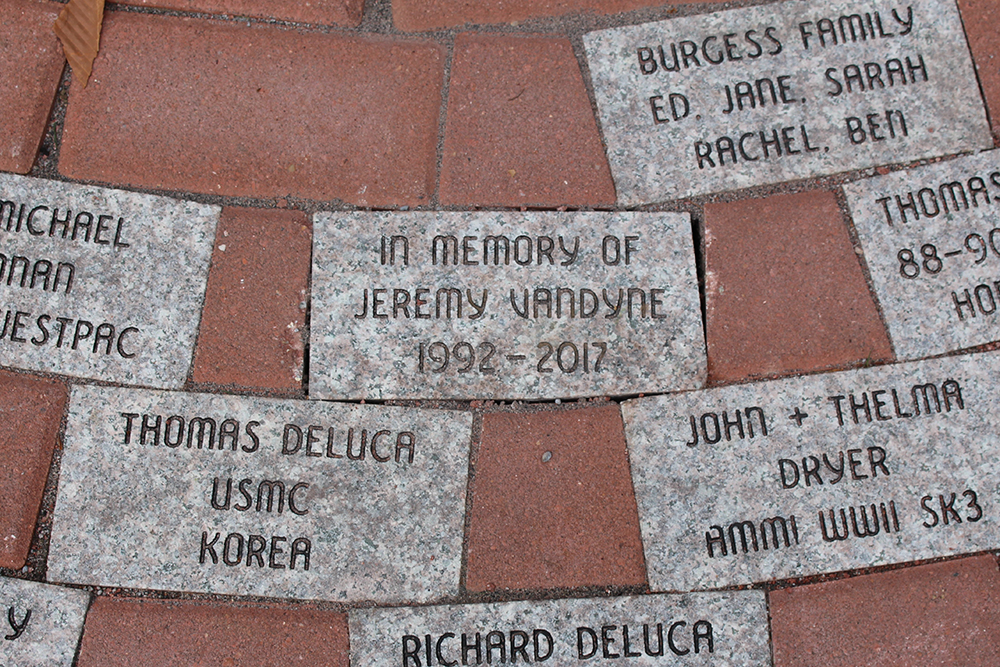 Photo of memorial brick